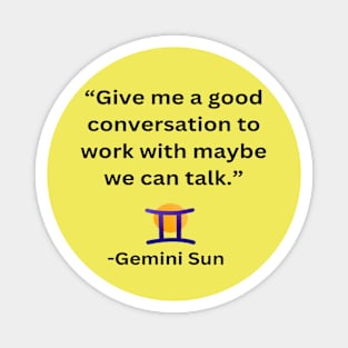 Gemini Sun Magnet